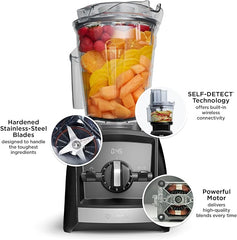 Vitamix A2300 Ascent Series Smart Blender, Professional-Grade, 64 oz Low-Profile Container, White