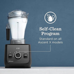 Vitamix Ascent X2 Blender with Three Blending Programs, Self-Cleaning Program, Professional-Grade Blender for Smoothies, Soups and More, Stainless-Steel Blades, 48 Oz Container, Polar White